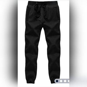 Men's Black Sherpa Lined Pants